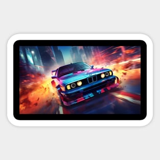 Cinematic BMW E30 Sticker